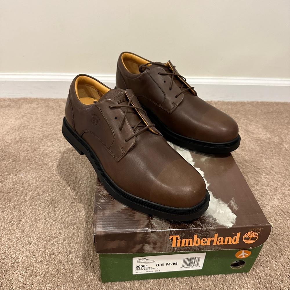 Timberland Brown Leather Waterproof Boots - Size 8.5 Men’s - New in Box